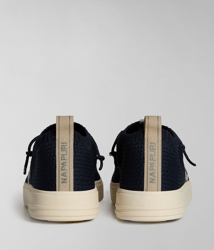 Tenisi Barbati Napapijri Bark Knit Trainers Albastri Inchis | SDU039872