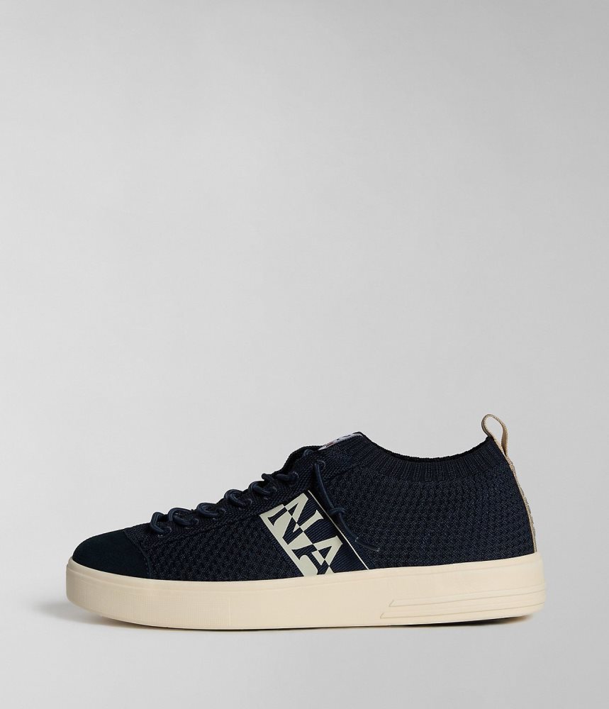 Tenisi Barbati Napapijri Bark Knit Trainers Albastri Inchis | SDU039872