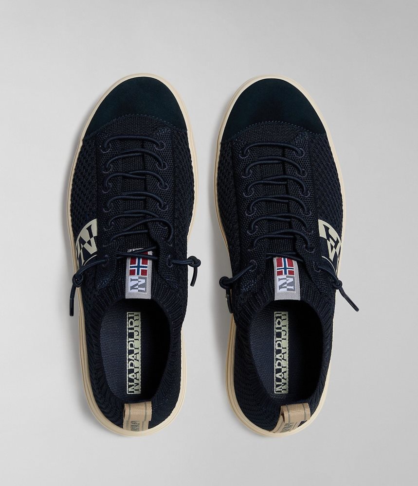 Tenisi Barbati Napapijri Bark Knit Trainers Albastri Inchis | SDU039872