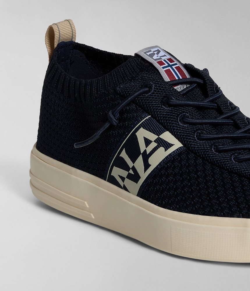 Tenisi Barbati Napapijri Bark Knit Trainers Albastri Inchis | SDU039872