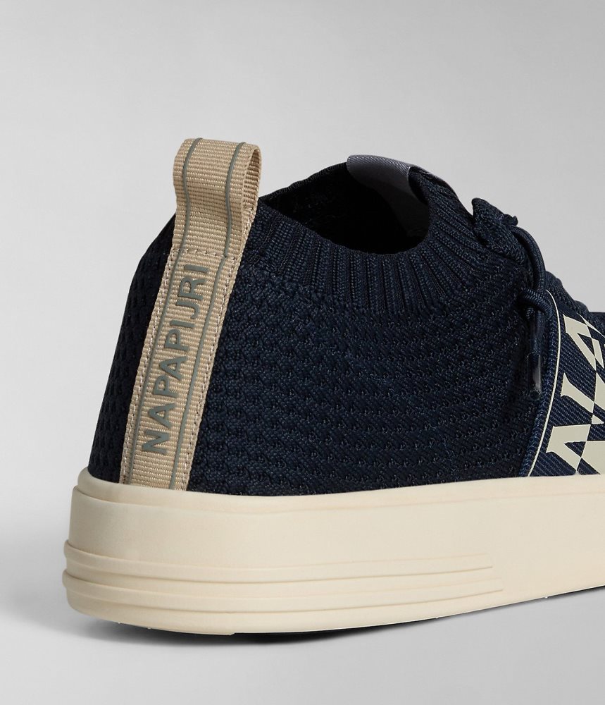 Tenisi Barbati Napapijri Bark Knit Trainers Albastri Inchis | SDU039872