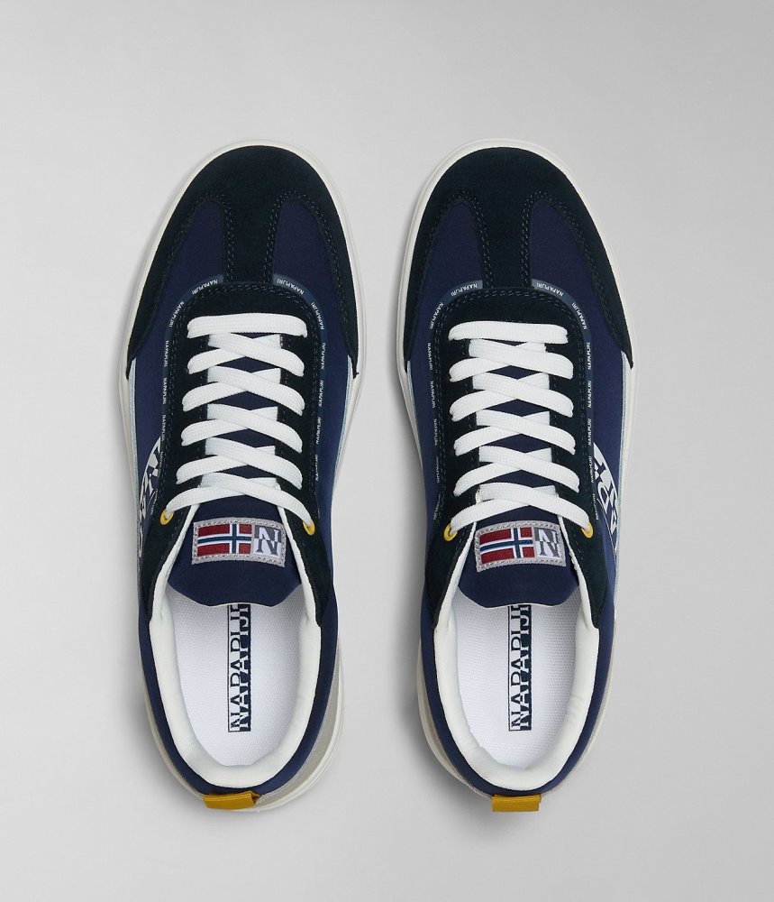 Tenisi Barbati Napapijri Bark OG Trainers Albastri Inchis | ACH260543