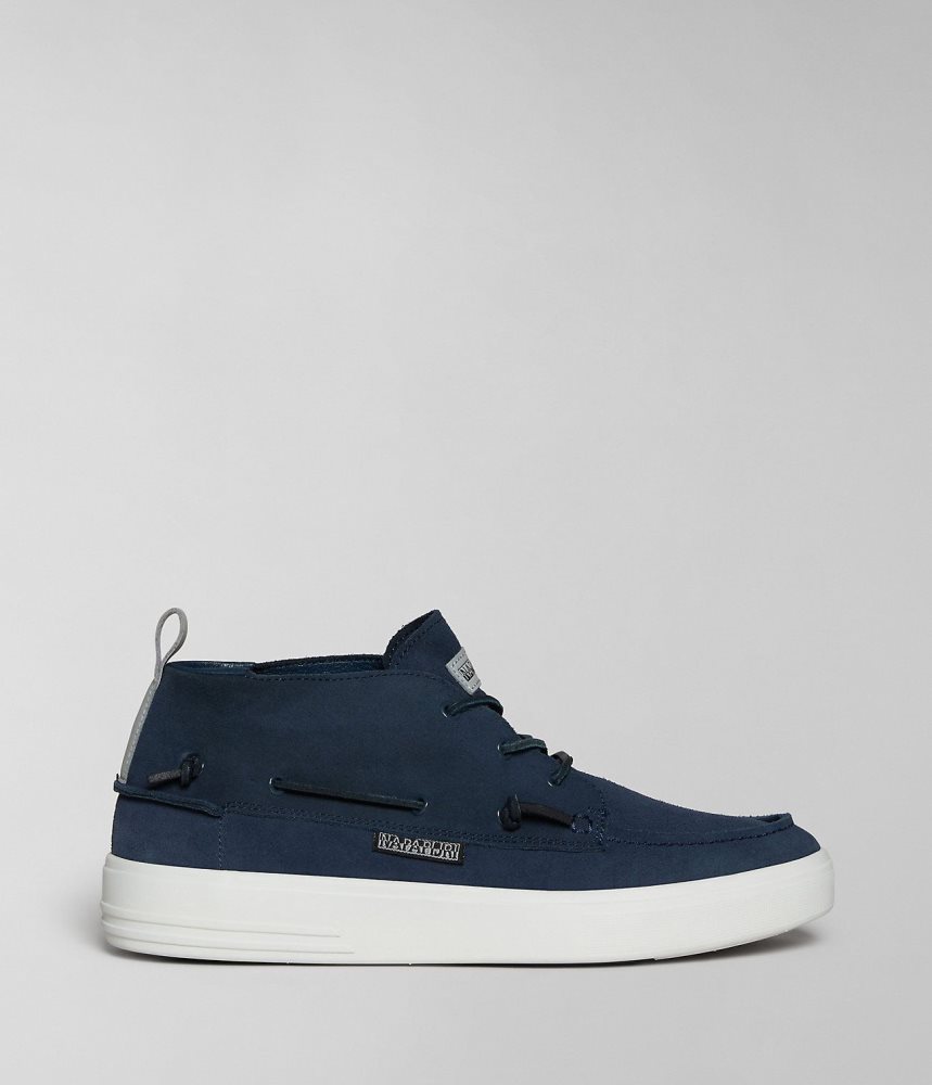 Tenisi Barbati Napapijri Bark Suede Shoes Albastri Inchis | QCW820495