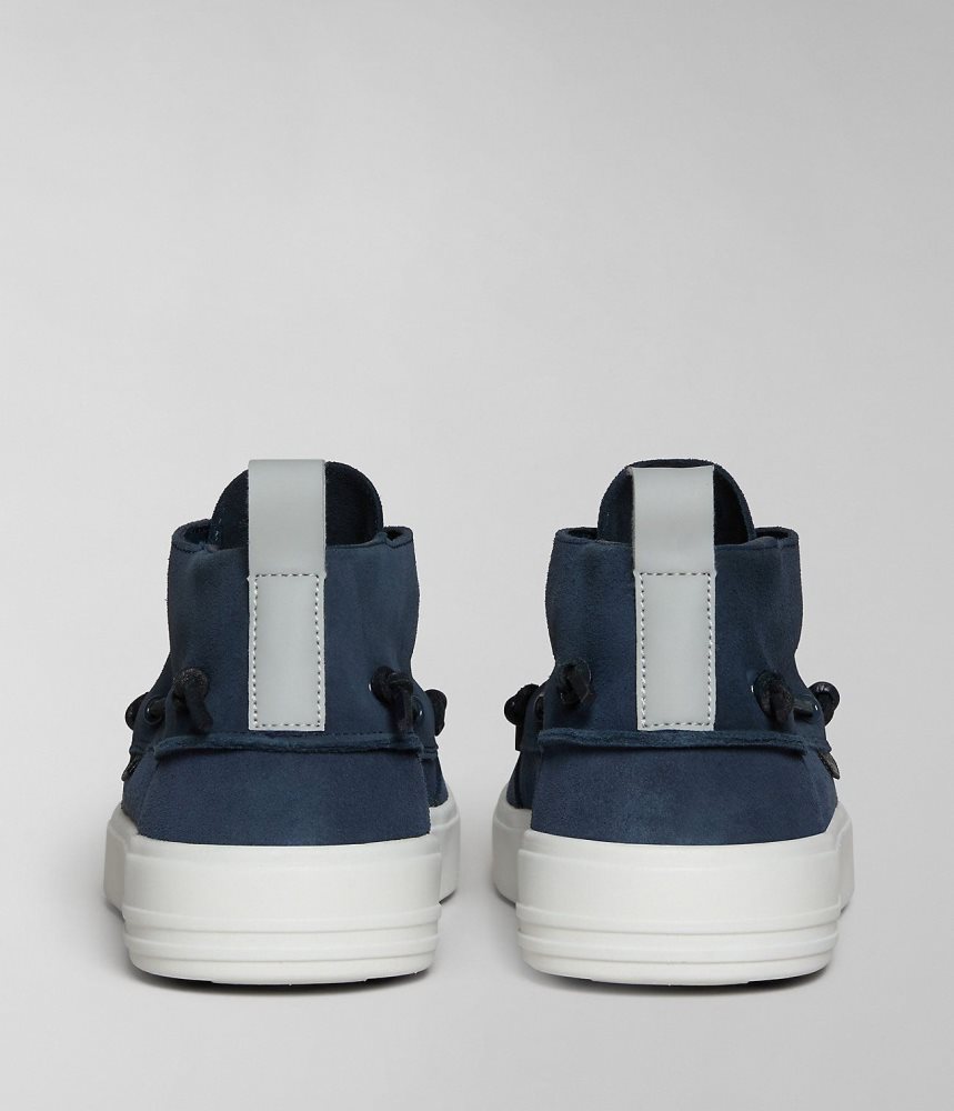 Tenisi Barbati Napapijri Bark Suede Shoes Albastri Inchis | QCW820495