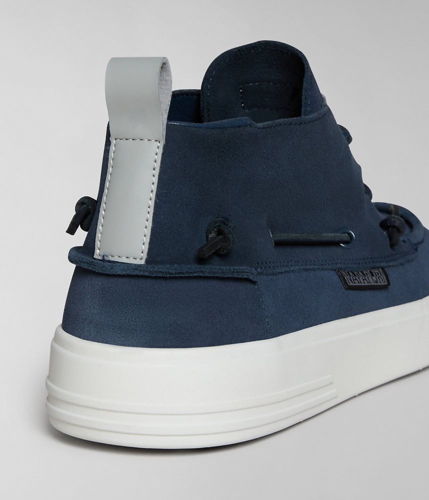 Tenisi Barbati Napapijri Bark Suede Shoes Albastri Inchis | QCW820495