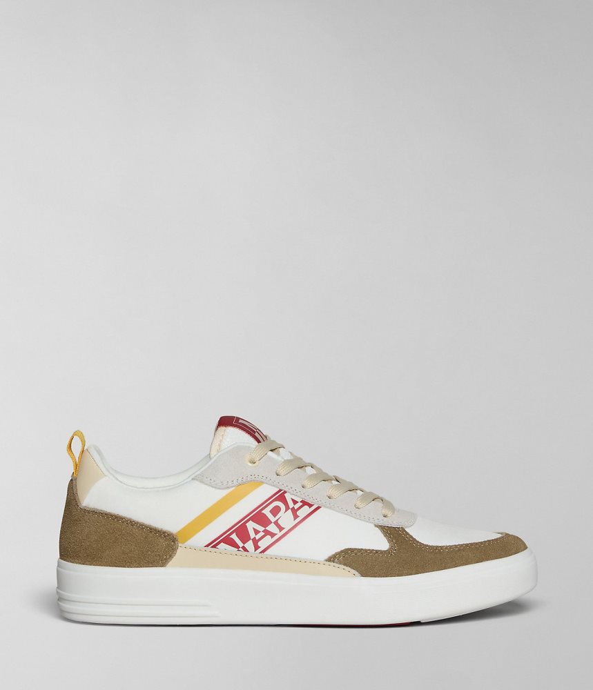 Tenisi Barbati Napapijri Bark Trainers Albi Bej | UZA536749