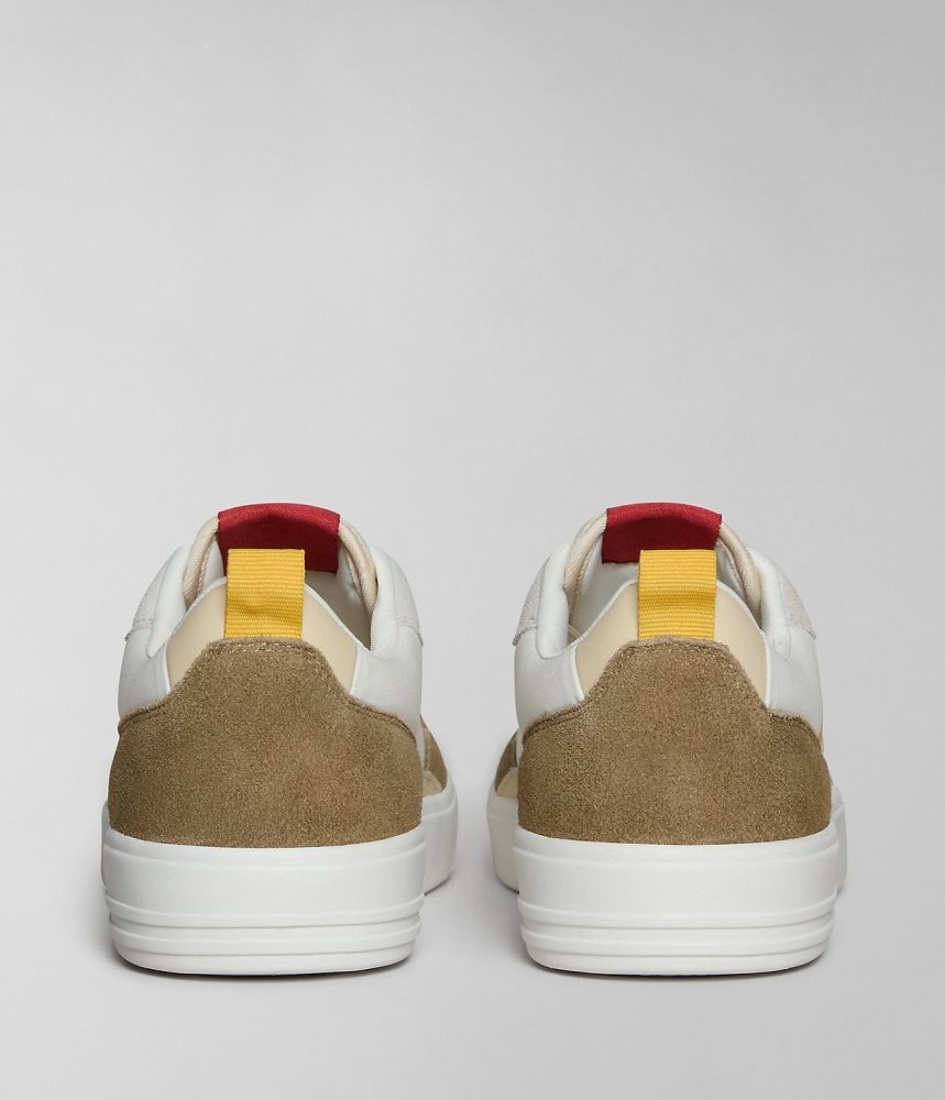 Tenisi Barbati Napapijri Bark Trainers Albi Bej | UZA536749