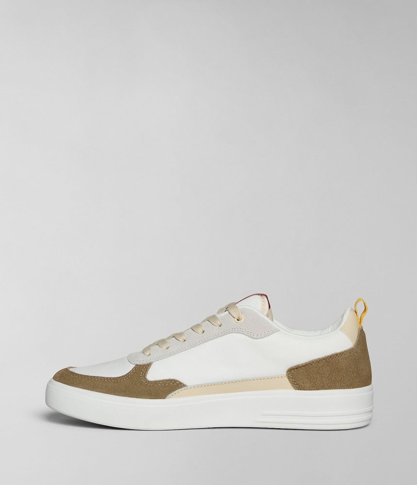 Tenisi Barbati Napapijri Bark Trainers Albi Bej | UZA536749