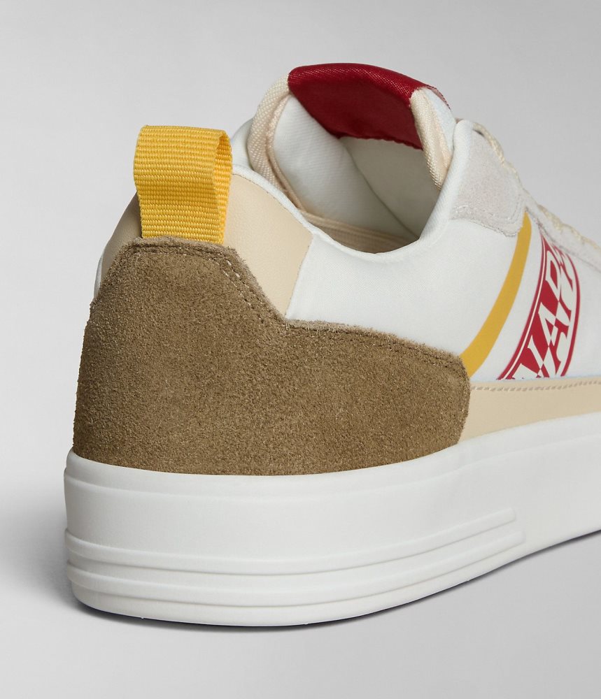 Tenisi Barbati Napapijri Bark Trainers Albi Bej | UZA536749