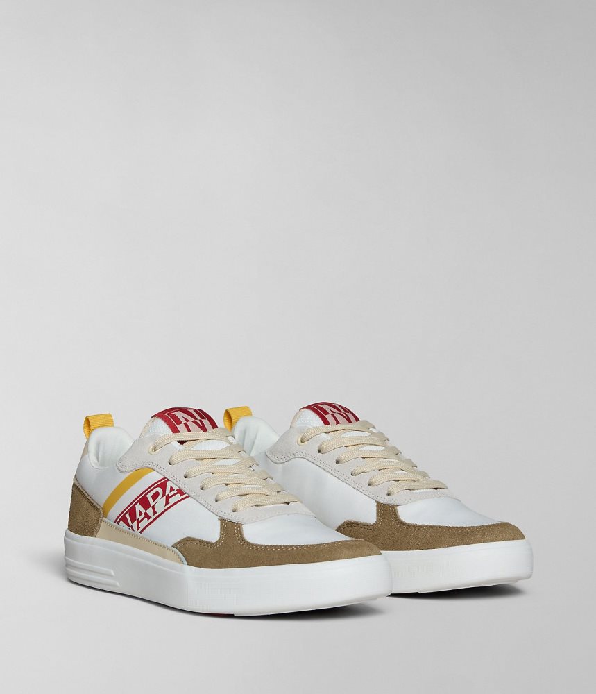 Tenisi Barbati Napapijri Bark Trainers Albi Bej | UZA536749