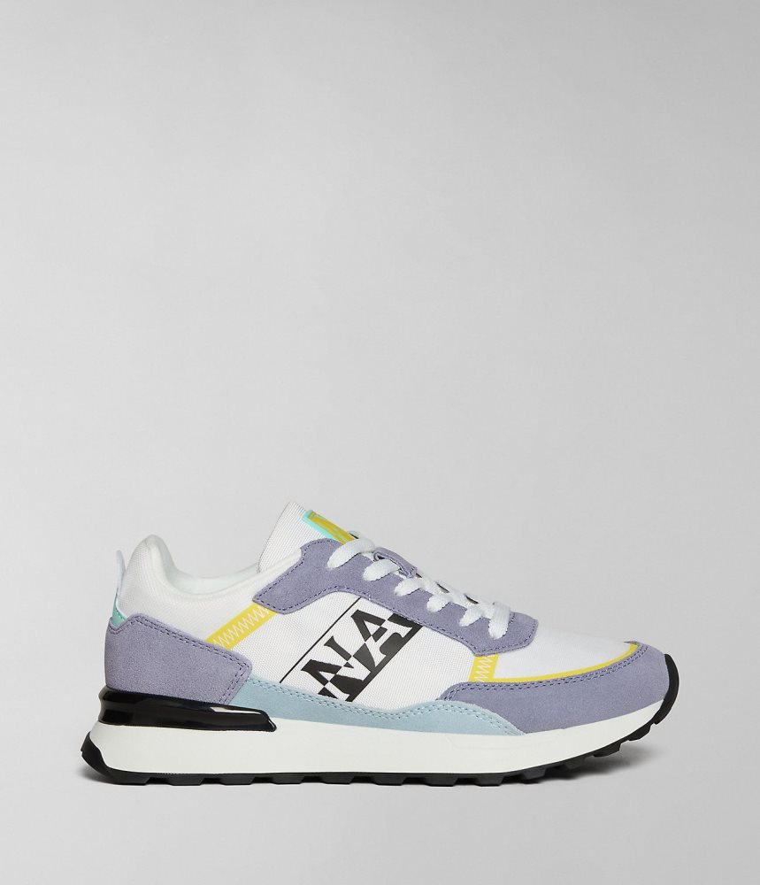 Tenisi Dama Napapijri Carley Trainers Albi Violet | VXI046521