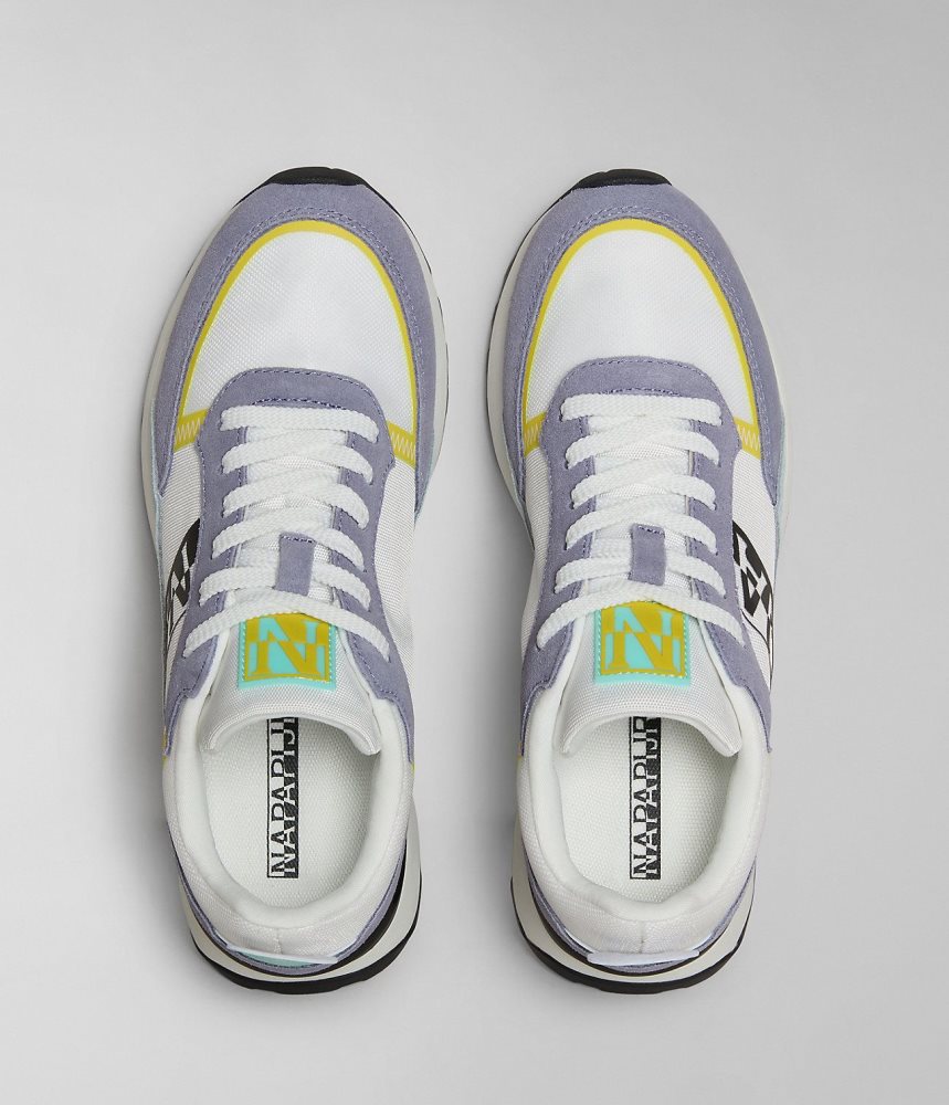 Tenisi Dama Napapijri Carley Trainers Albi Violet | VXI046521