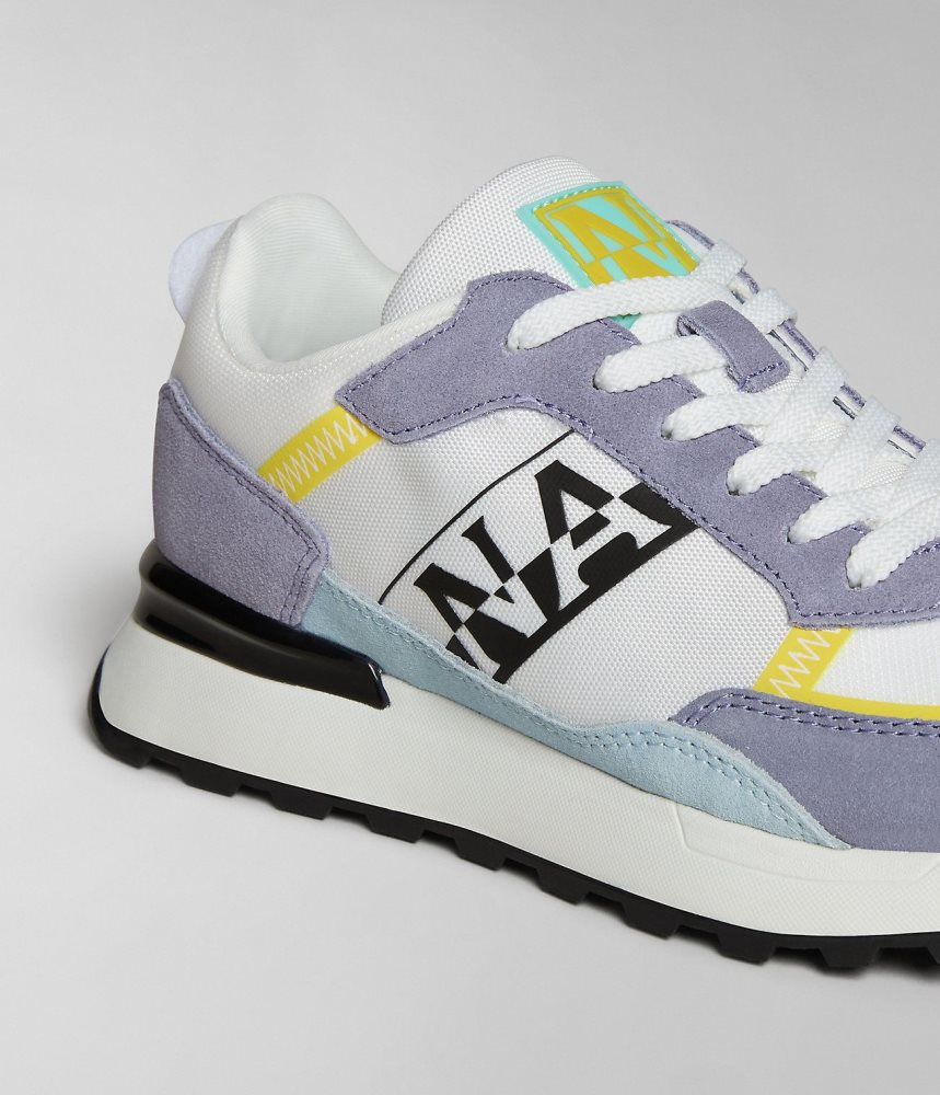 Tenisi Dama Napapijri Carley Trainers Albi Violet | VXI046521
