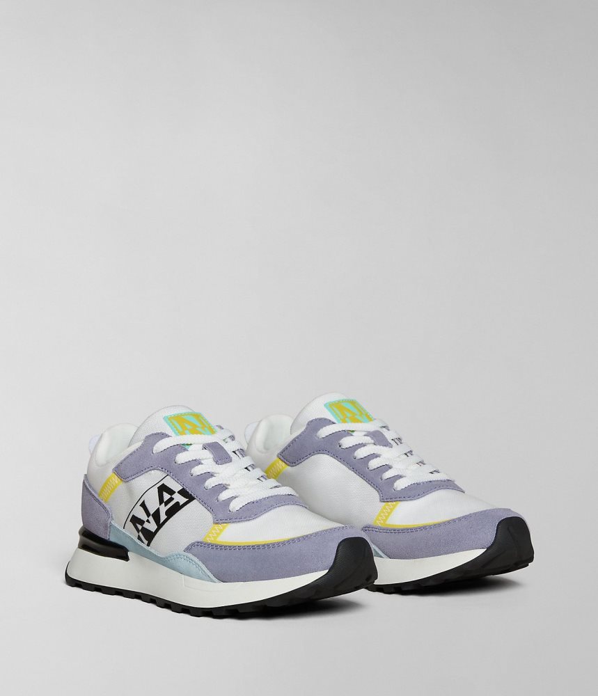 Tenisi Dama Napapijri Carley Trainers Albi Violet | VXI046521