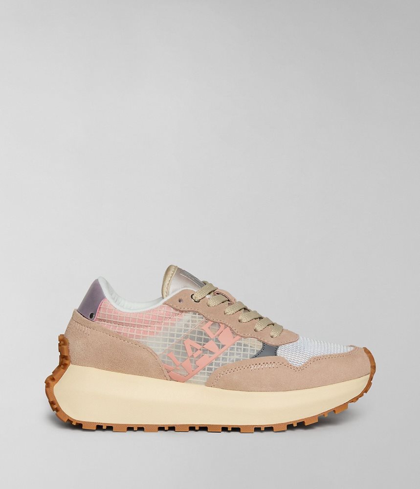 Tenisi Dama Napapijri Katrina Mesh Trainers Roz Deschis | TRD450821