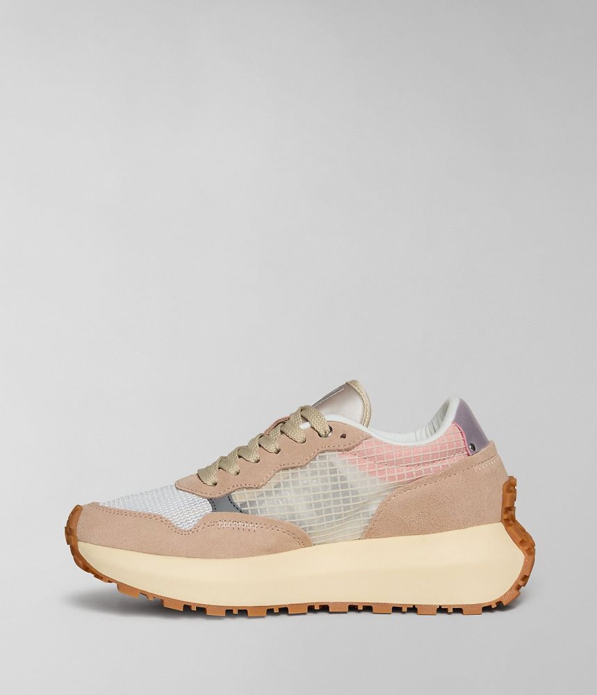 Tenisi Dama Napapijri Katrina Mesh Trainers Roz Deschis | TRD450821