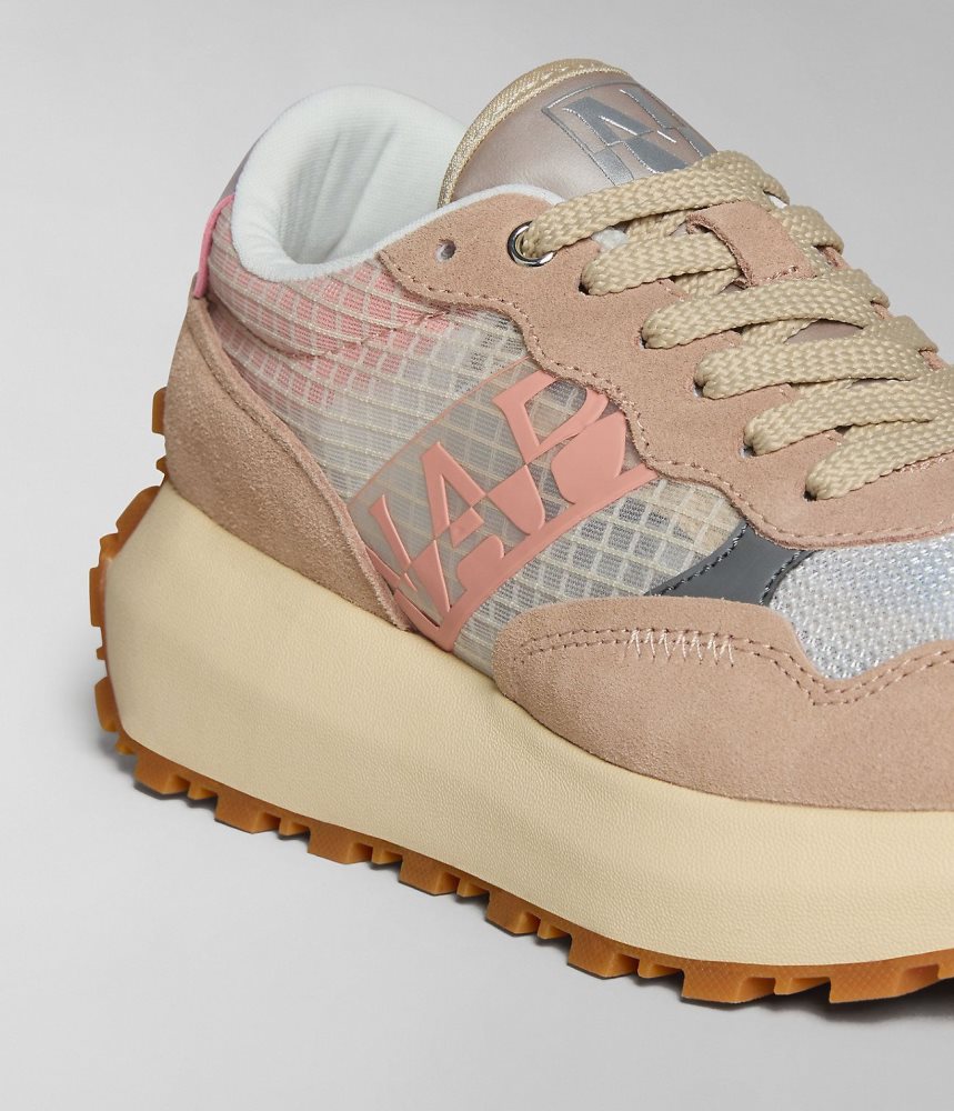 Tenisi Dama Napapijri Katrina Mesh Trainers Roz Deschis | TRD450821