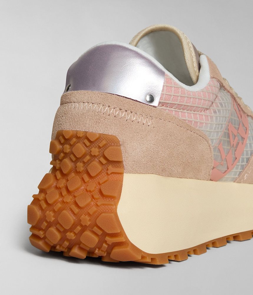 Tenisi Dama Napapijri Katrina Mesh Trainers Roz Deschis | TRD450821