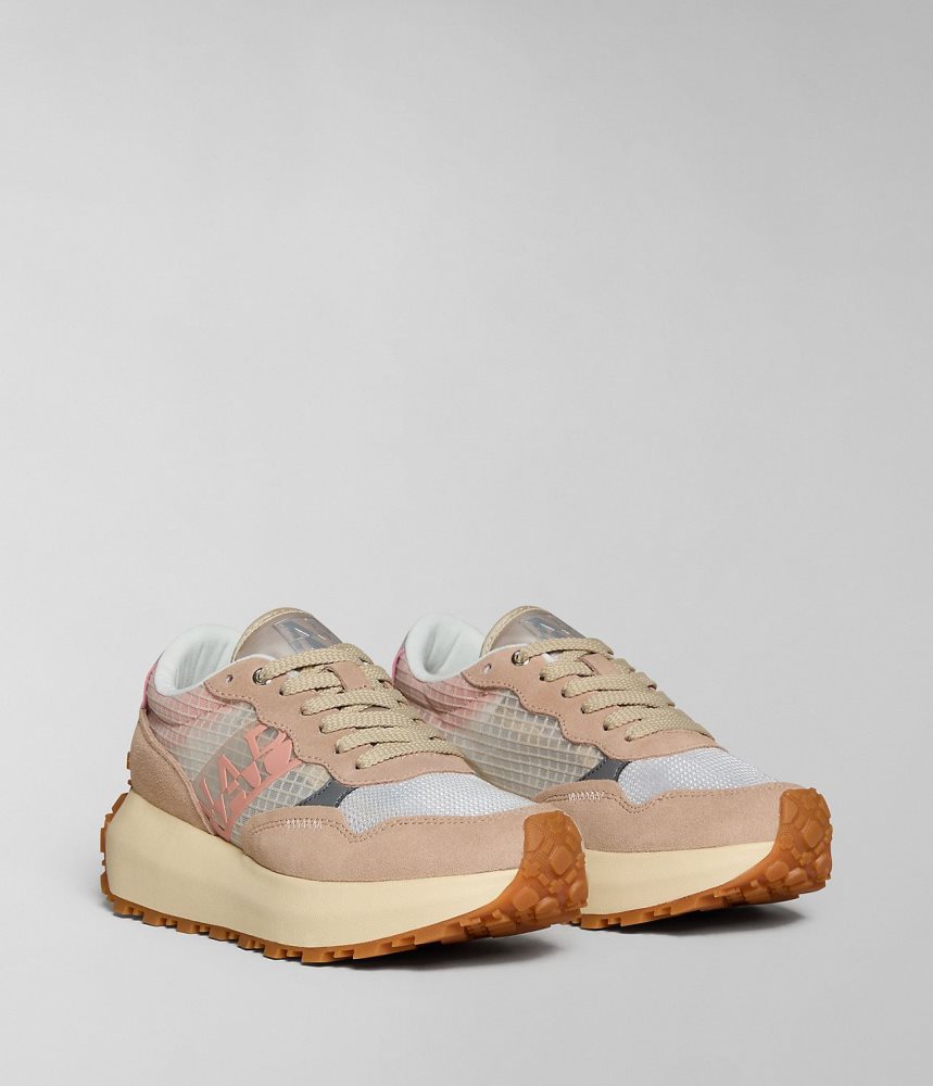 Tenisi Dama Napapijri Katrina Mesh Trainers Roz Deschis | TRD450821
