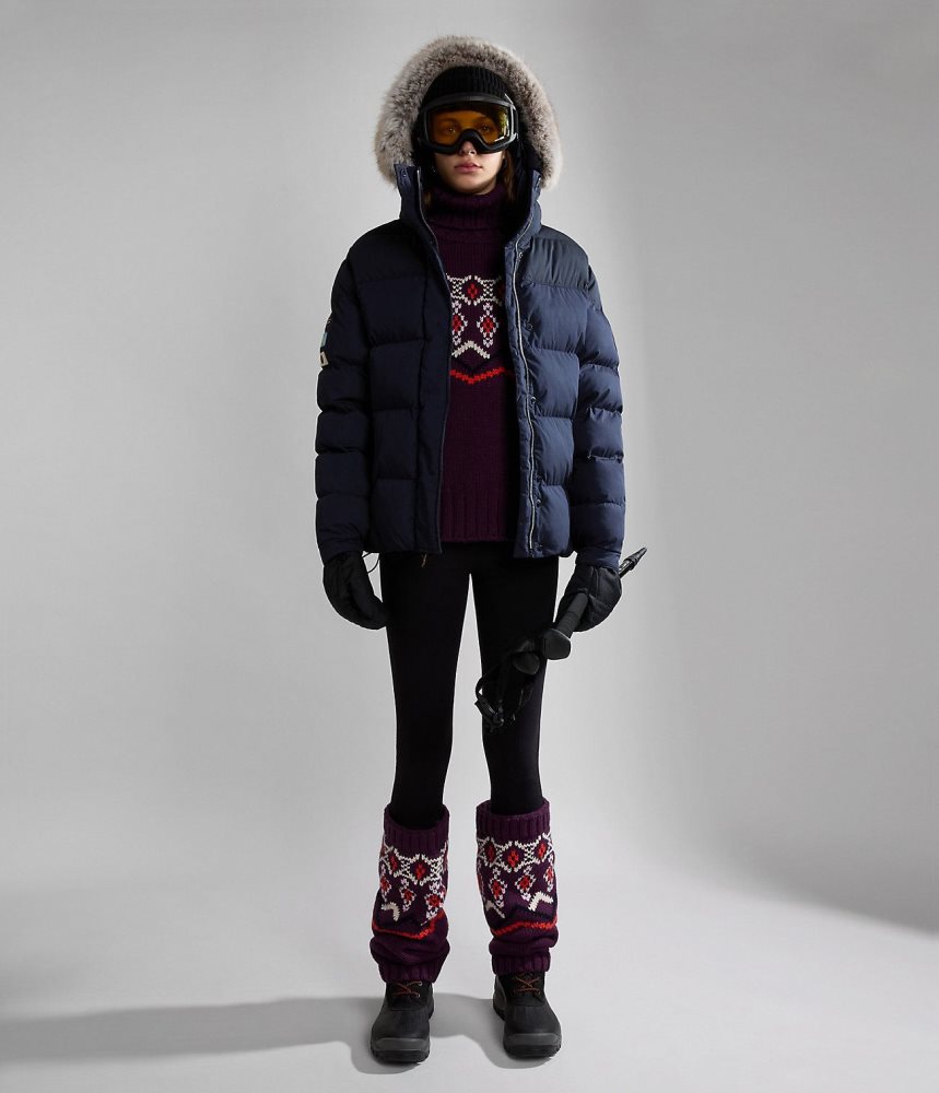Tricotaje Dama Napapijri Nathaniel Turtleneck Jumper Violet | NOF362918