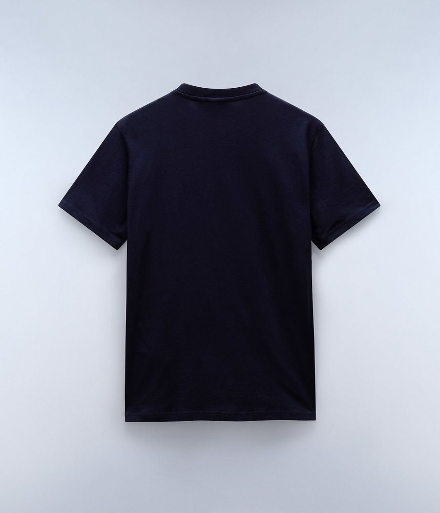 Tricouri Barbati Napapijri Aylmer Short Sleeve T-Shirt Albastri Inchis | ZTS297460