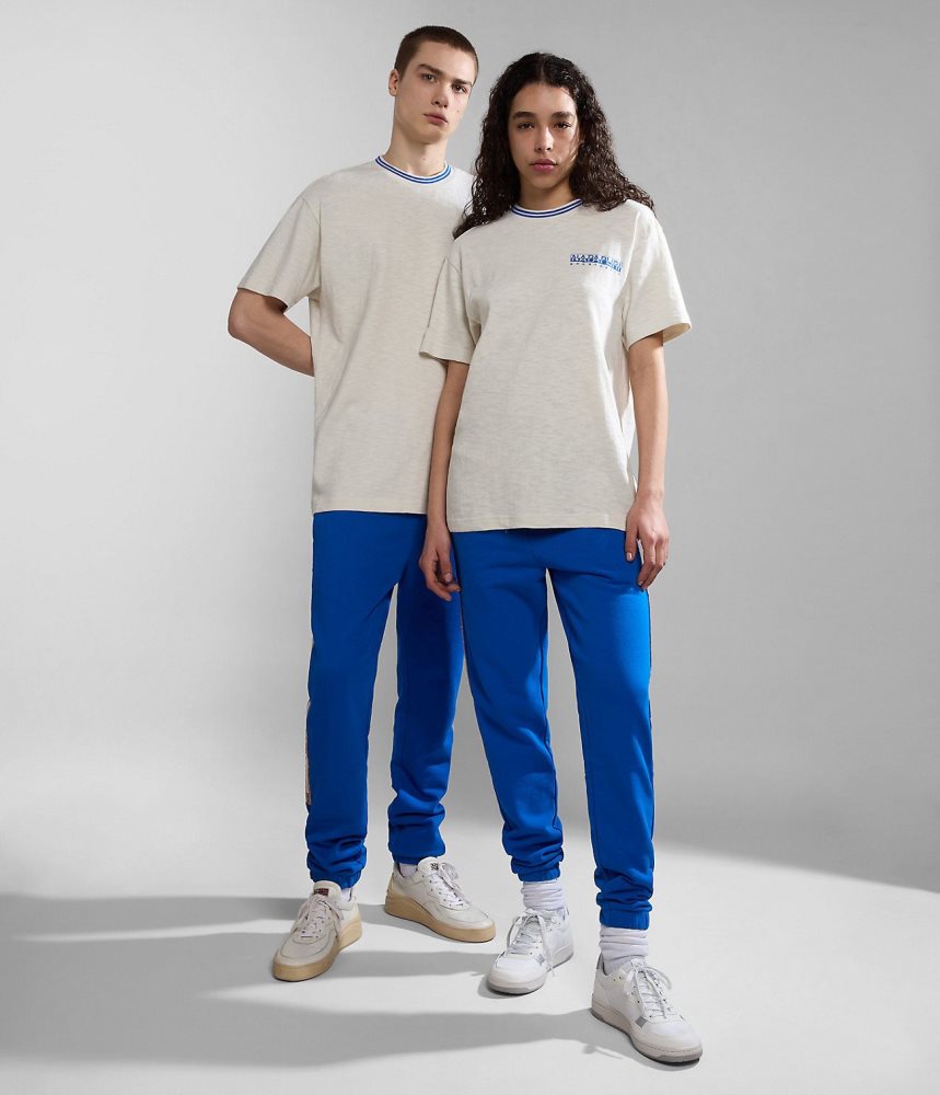 Tricouri Barbati Napapijri Grober Short Sleeve T-Shirt Albi | TBM472618
