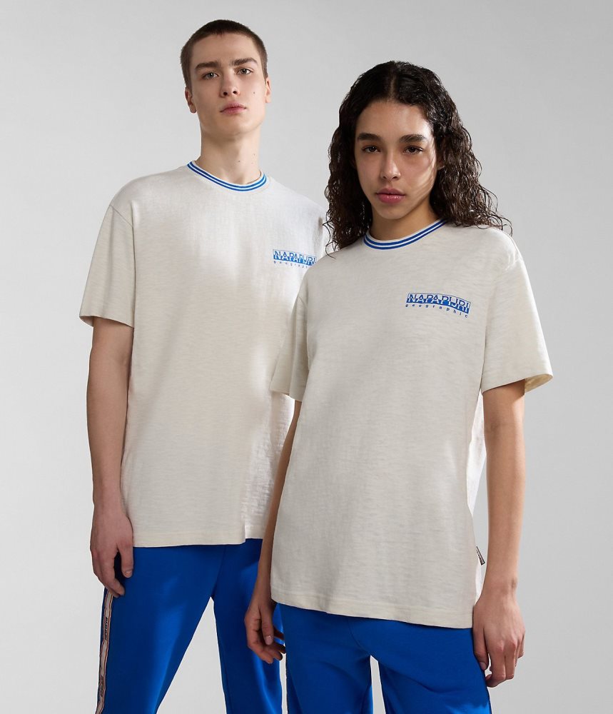Tricouri Barbati Napapijri Grober Short Sleeve T-Shirt Albi | TBM472618