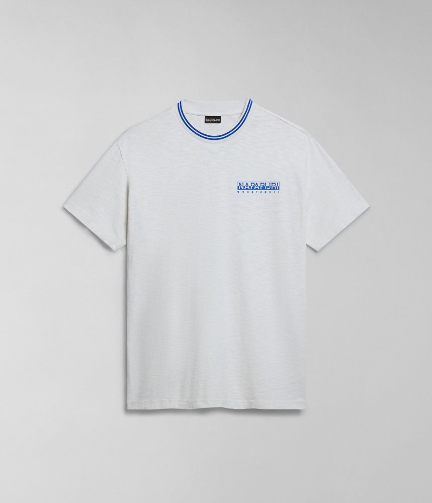 Tricouri Barbati Napapijri Grober Short Sleeve T-Shirt Albi | TBM472618