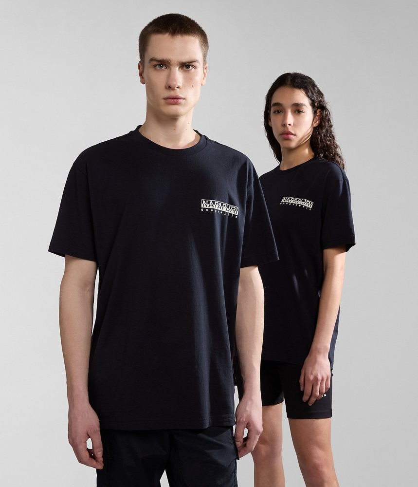 Tricouri Barbati Napapijri Kotcho Short Sleeve T-Shirt Negrii | YKD250138