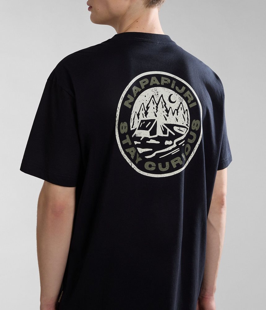 Tricouri Barbati Napapijri Kotcho Short Sleeve T-Shirt Negrii | YKD250138