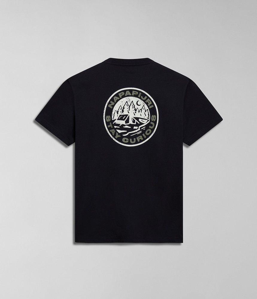 Tricouri Barbati Napapijri Kotcho Short Sleeve T-Shirt Negrii | YKD250138