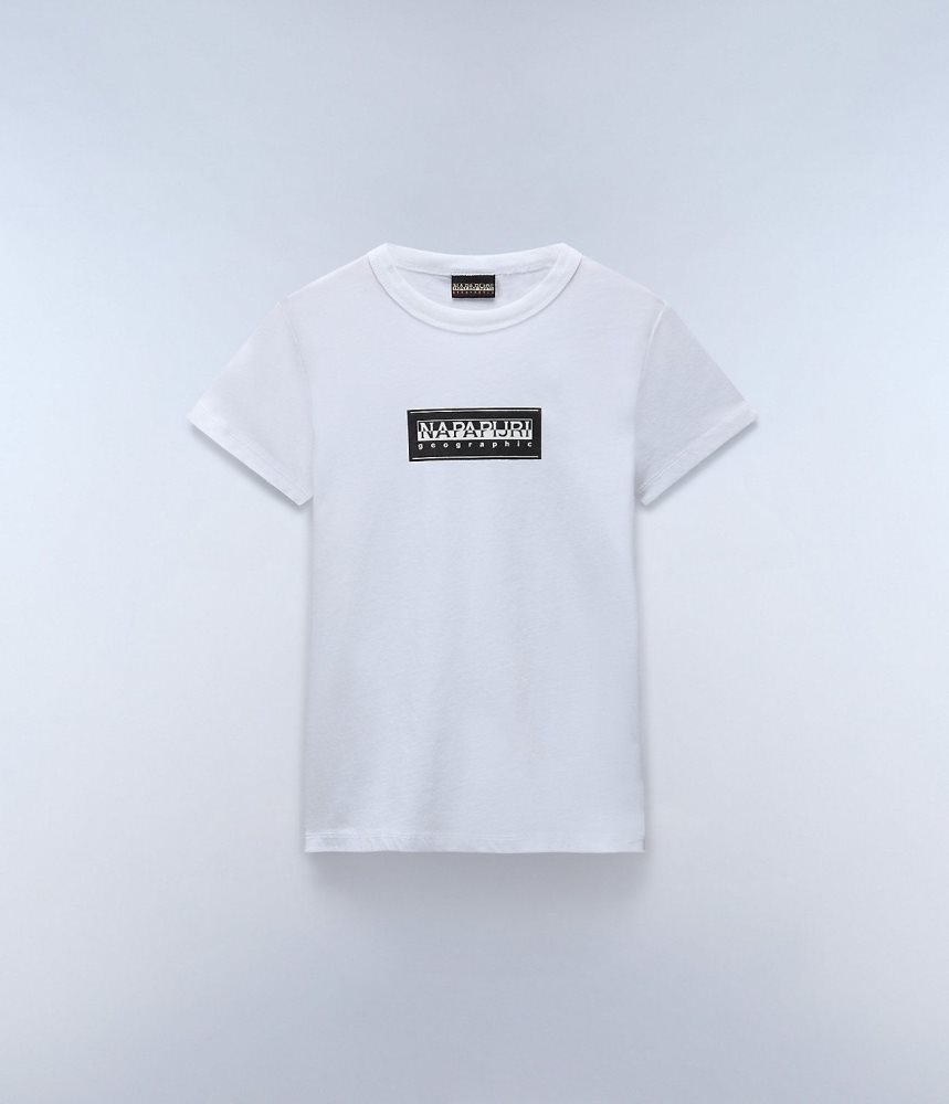 Tricouri Copii Napapijri Chamois Short Sleeve T-Shirt (4-16 YEARS) Albi | LPQ489723