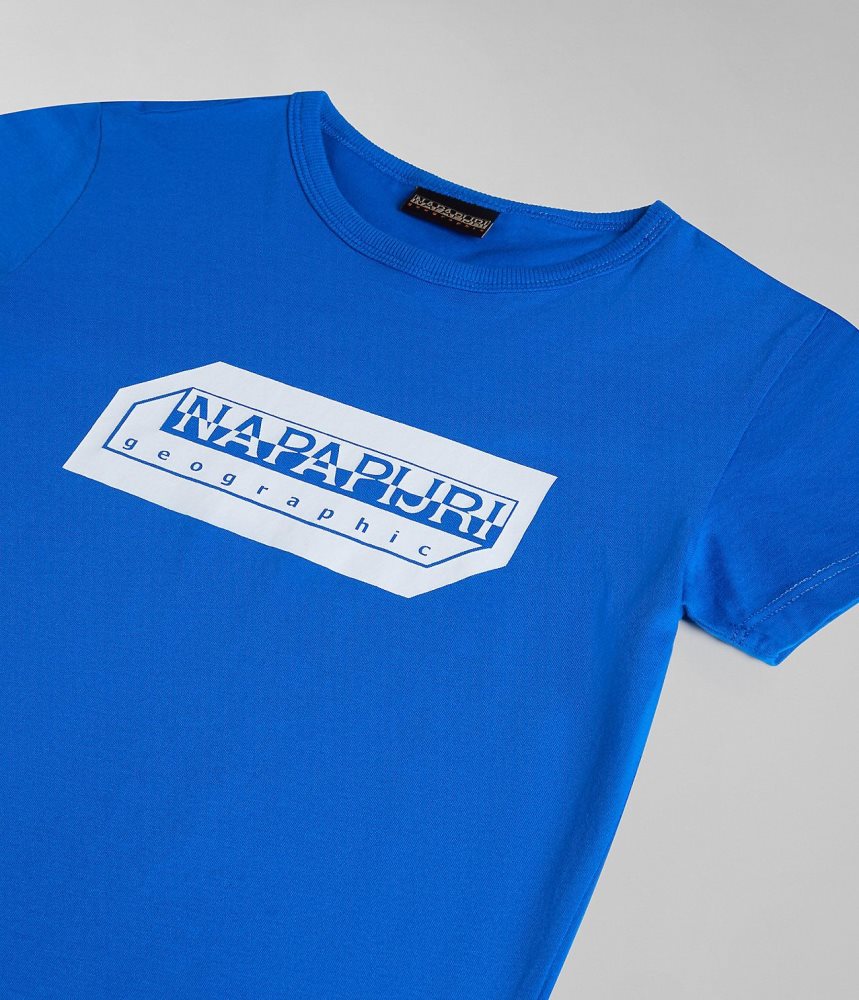 Tricouri Copii Napapijri Kitik Short Sleeve T-Shirt (4-16 YEARS) Albastri | YQF051742