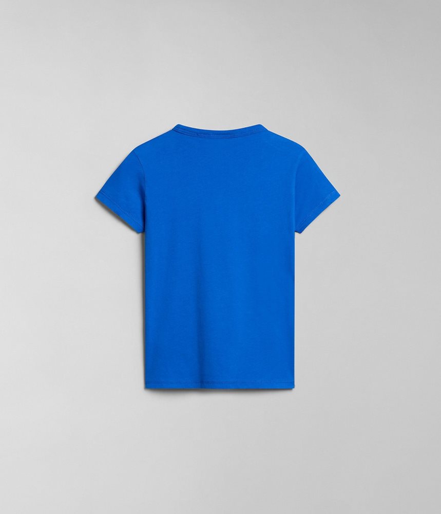Tricouri Copii Napapijri Kitik Short Sleeve T-Shirt (4-16 YEARS) Albastri | YQF051742