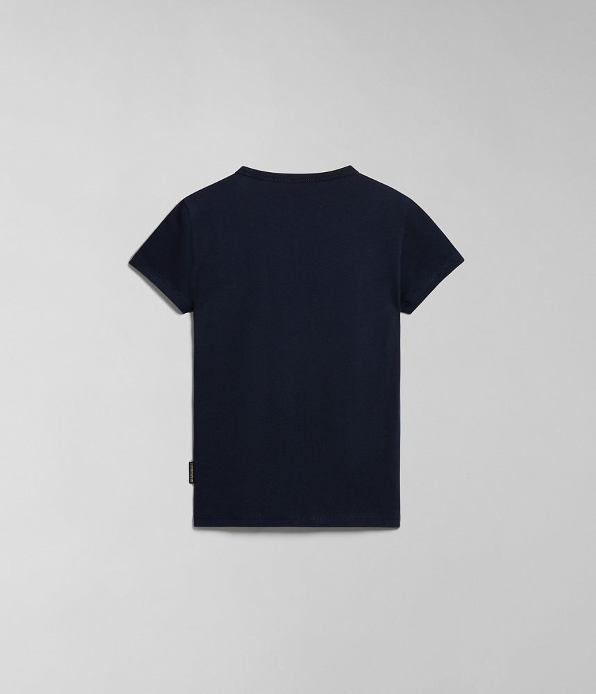 Tricouri Copii Napapijri Liard Short Sleeve T-Shirt (4-16 YEARS) Albastri Inchis | YLW076352