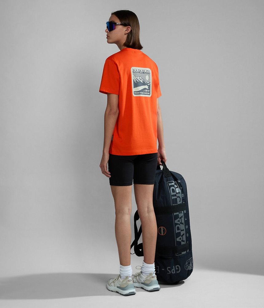 Tricouri Dama Napapijri Gouin Short Sleeve T-Shirt Portocalii | XKE960352
