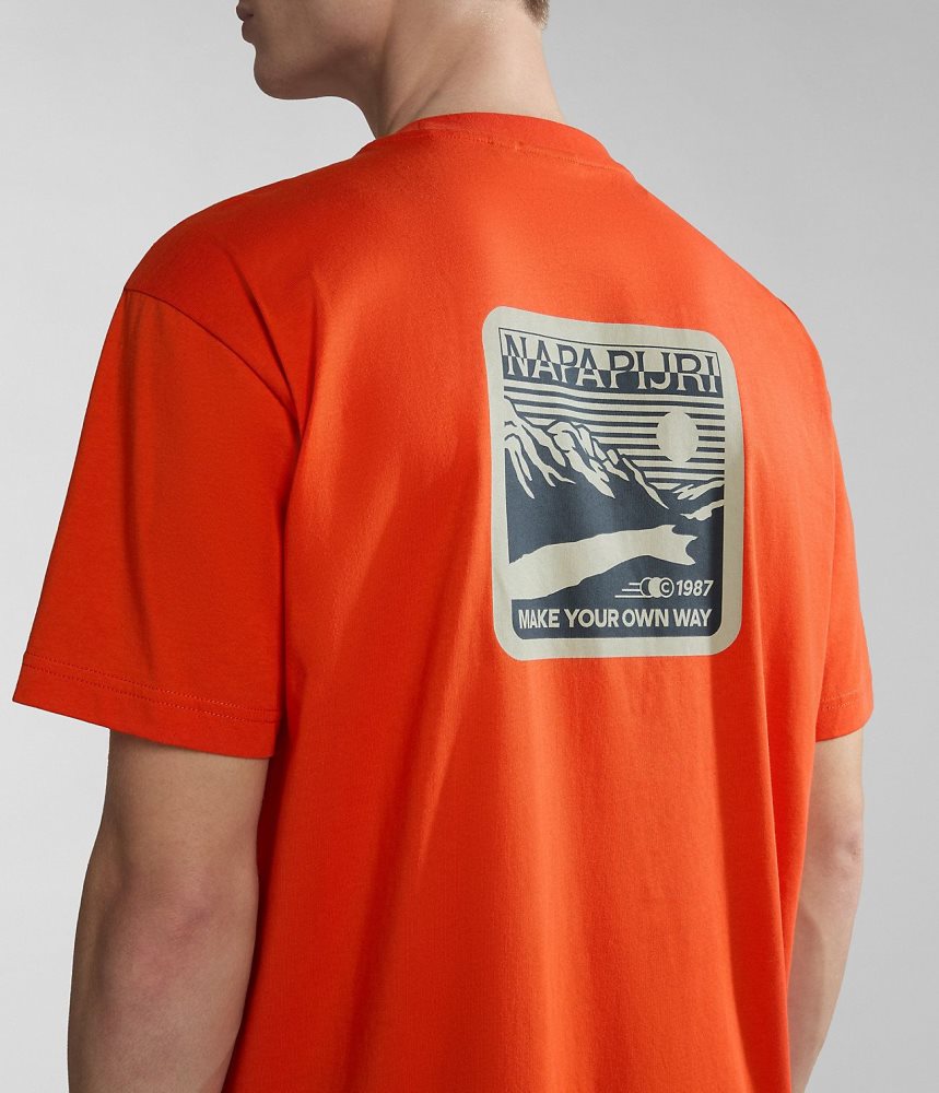 Tricouri Dama Napapijri Gouin Short Sleeve T-Shirt Portocalii | XKE960352
