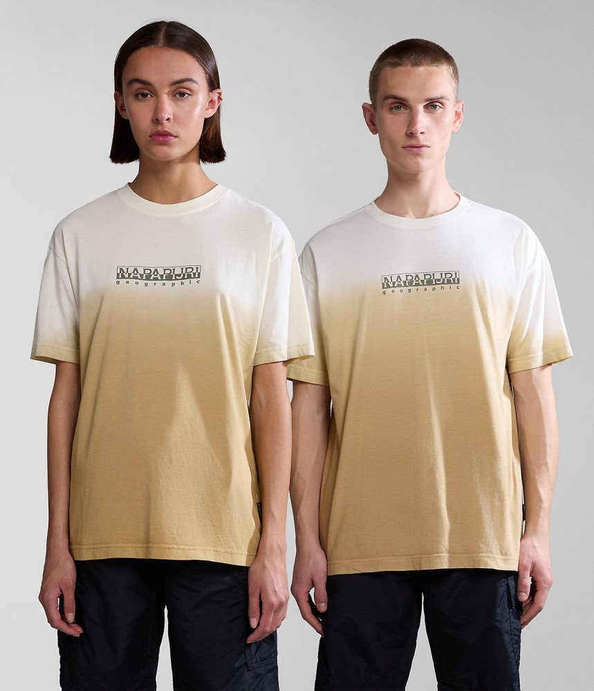 Tricouri Dama Napapijri Howard Short Sleeve T-Shirt Bej | FKR587931