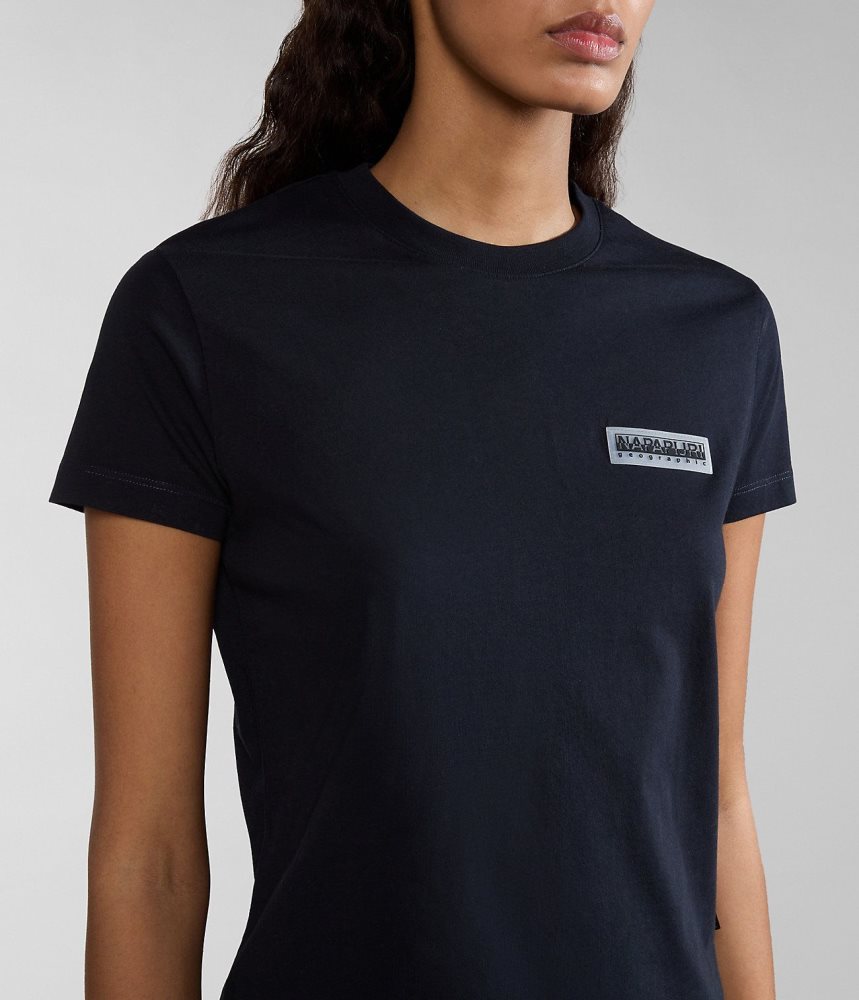Tricouri Dama Napapijri Iaato Short Sleeve T-Shirt Negrii | ZSL082369