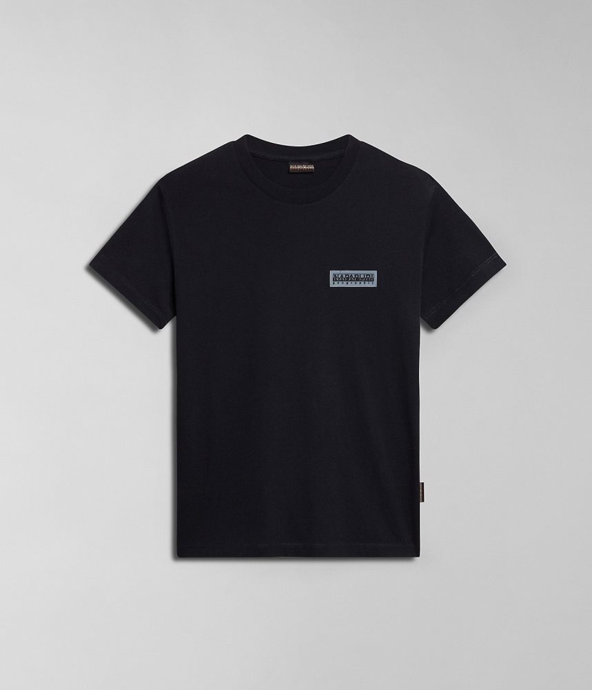 Tricouri Dama Napapijri Iaato Short Sleeve T-Shirt Negrii | ZSL082369