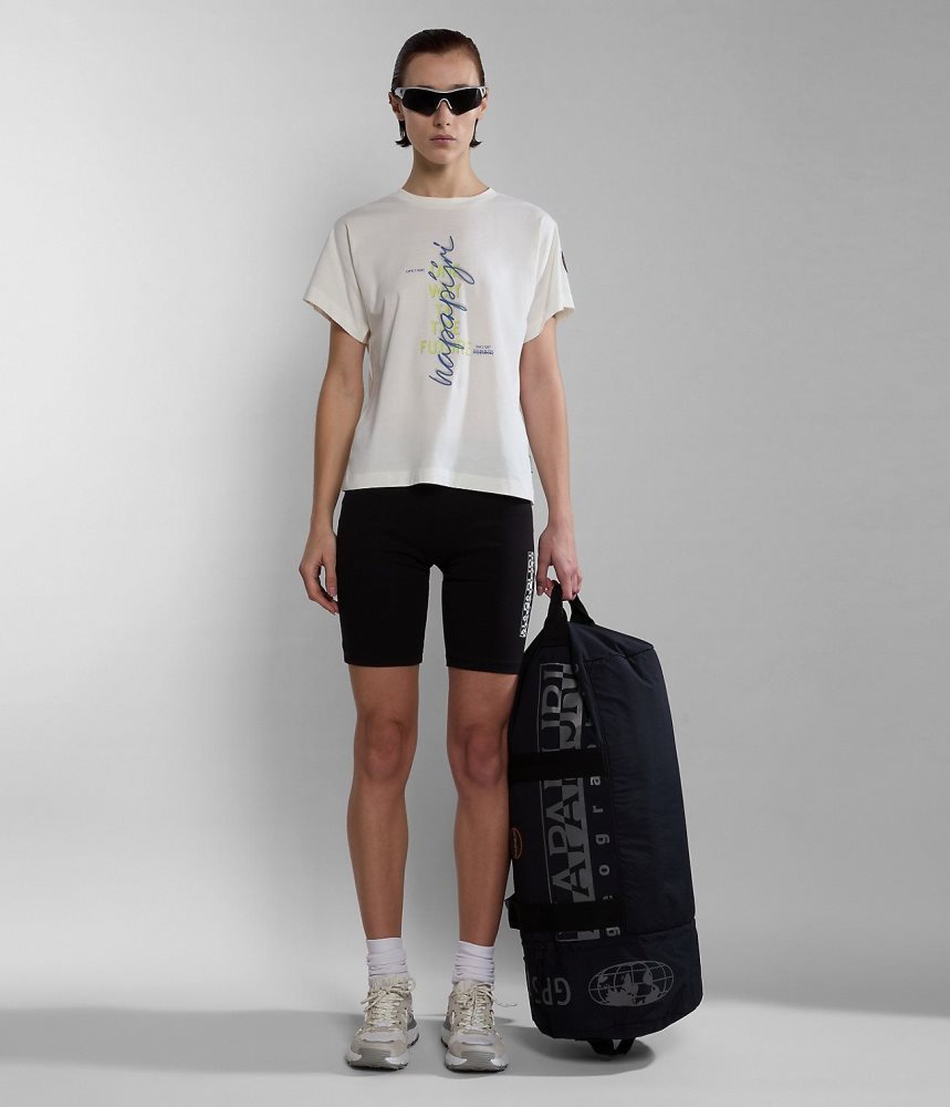 Tricouri Dama Napapijri Keith Short Sleeve T-Shirt Albi | CLS873409