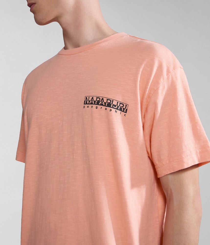 Tricouri Dama Napapijri Martre Short Sleeve T-Shirt Roz | FZR071584
