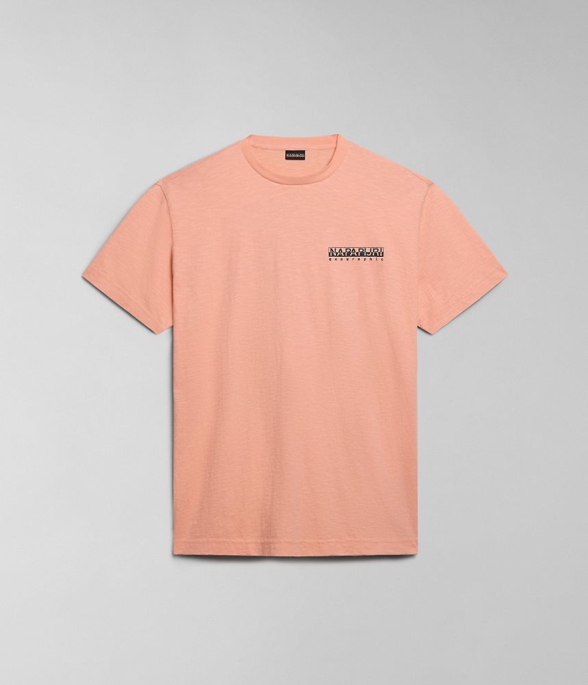Tricouri Dama Napapijri Martre Short Sleeve T-Shirt Roz | FZR071584