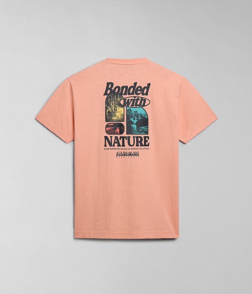 Tricouri Dama Napapijri Martre Short Sleeve T-Shirt Roz | FZR071584