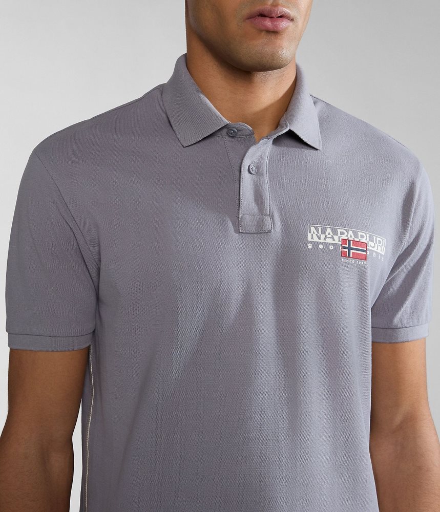 Tricouri Polo Barbati Napapijri Aylmer Short Sleeve Polo Shirt Gri | YUH578324
