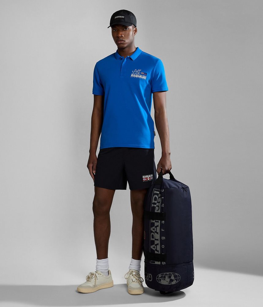 Tricouri Polo Barbati Napapijri Colville Short Sleeve Polo Shirt Albastri | VZY923167