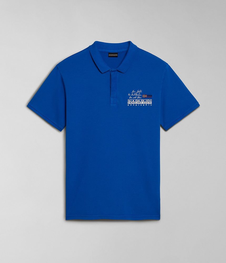 Tricouri Polo Barbati Napapijri Colville Short Sleeve Polo Shirt Albastri | VZY923167