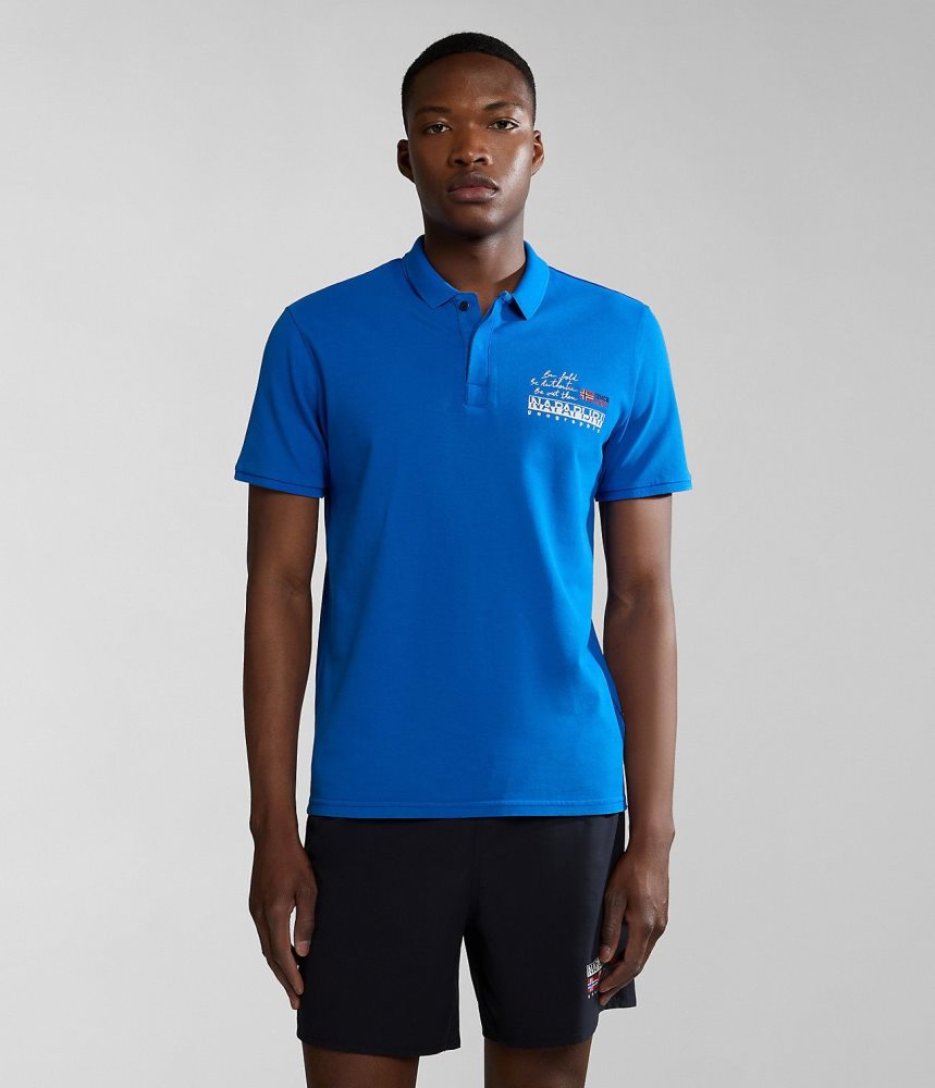 Tricouri Polo Barbati Napapijri Colville Short Sleeve Polo Shirt Albastri | VZY923167