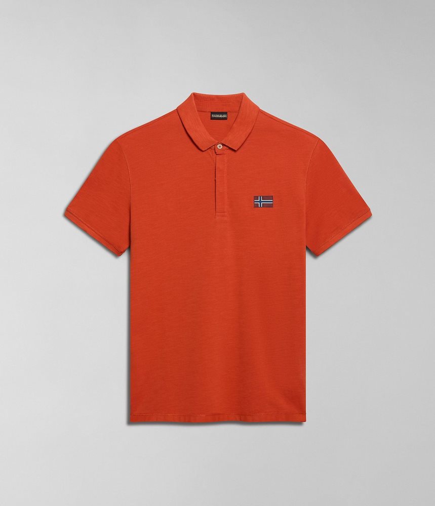 Tricouri Polo Barbati Napapijri Ebea Short Sleeve Polo Shirt Portocalii | AJE321509