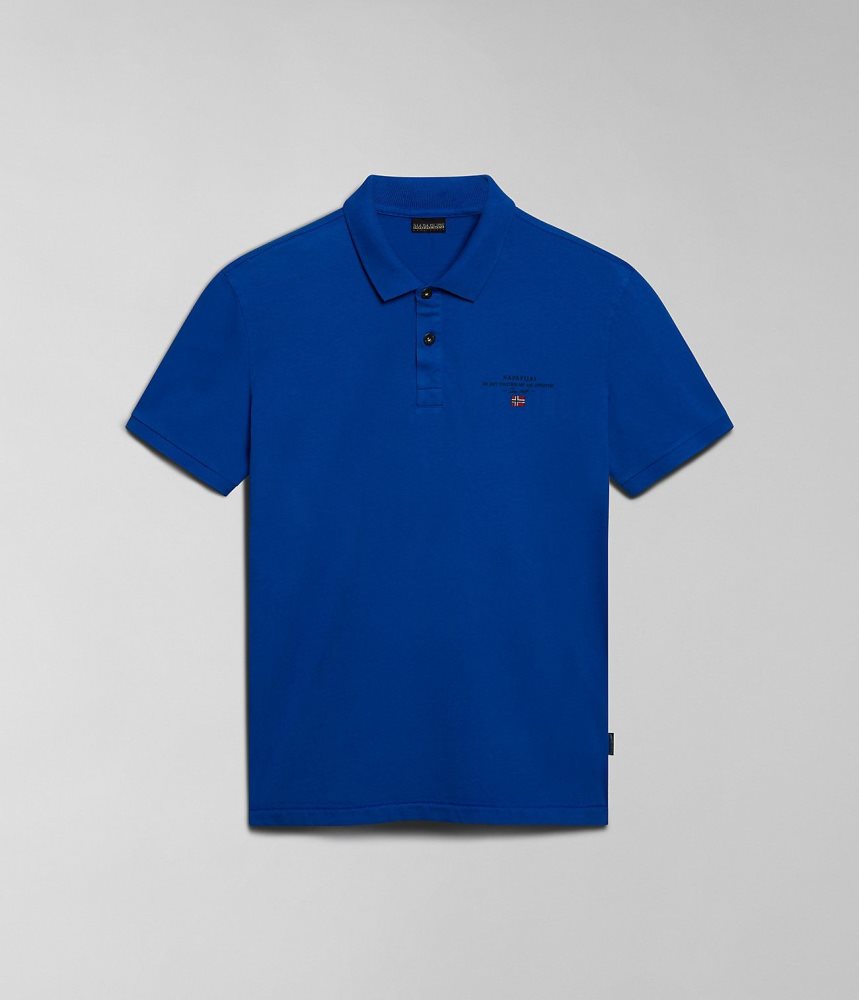 Tricouri Polo Barbati Napapijri Elbas Short Sleeve Jersey Polo Shirt Albastri | ZYM056123